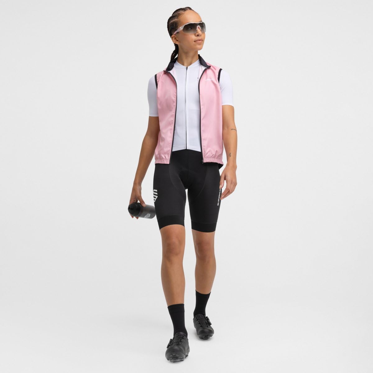 SIROKO - Chaleco Cortavientos de Ciclismo para Mujer V1-W Berthel - XL - Rosa