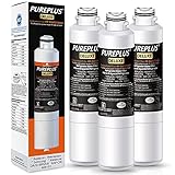 PUREPLUS DA29-00020B NSF 401 & 473 & 53 & 42 Certified Replacement for Samsung RF28HMEDBSR, RF263BEAESR, HDX FMS-2, HAF-CIN/EXP, RF4287HARS, RF28HFEDBSR, DA29-00020A Refrigerator Water Filter, 3Pack