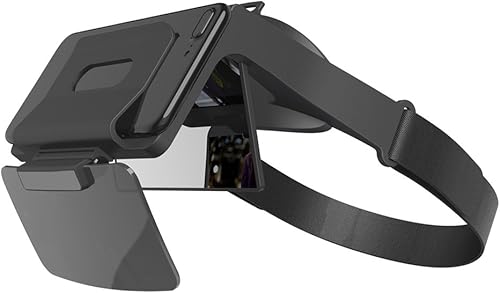 Mokiro Headset visualizzatore 3D  Realt  Aumentata Occhiali Box  Gioco Movie Viewer con ingrandimento 2 x 69 Gradi FOV per 4 7   5 5 Pollici Smartphone  Supporto Arkit Arcore