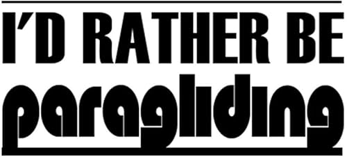 Custom Brother - Adhesivo de pared para portátil de automóvil con parapente, I'd Rather BE K95