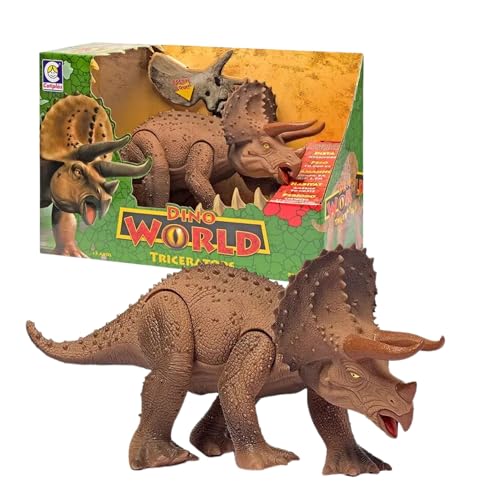 Dino World Triceratops Cotiplás Marrom