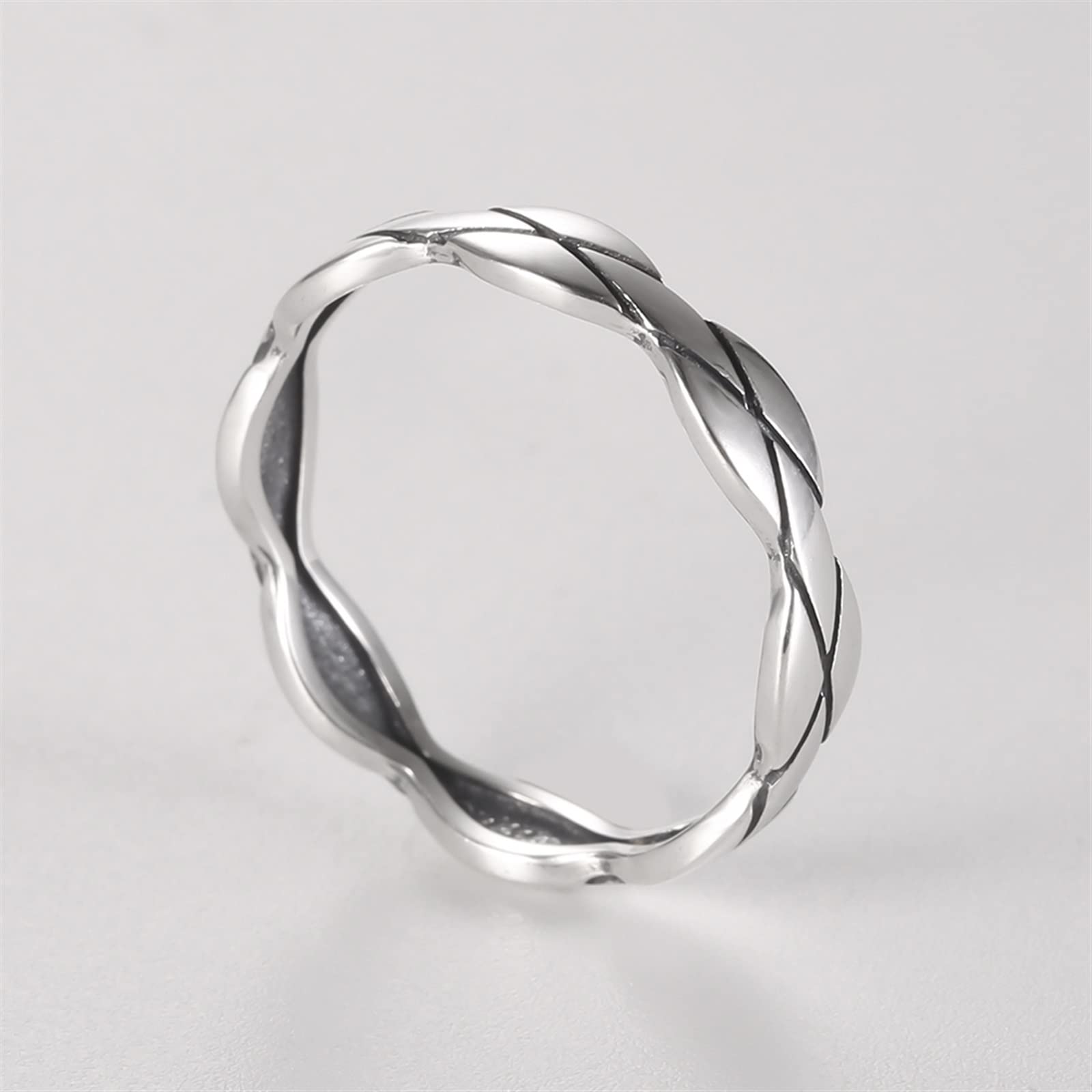 HLTYGWX Anello Arazi Bracciale in Argento Bracciale in Argento Sterling per Giovani con Incisione Chiusa Bracciale in Argento Fidanzata