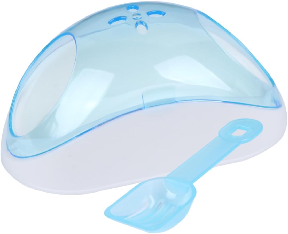 SUPVOX Chinchilla Sand Bathroom Toiletries Pet Cooling Mat Reusable Dog Pee Pads Tube Container Animal Guinea Pig Pee Pads Cage Pet Hammock Hamsters Basin Rat Litter Kit Cone Sky-Blue