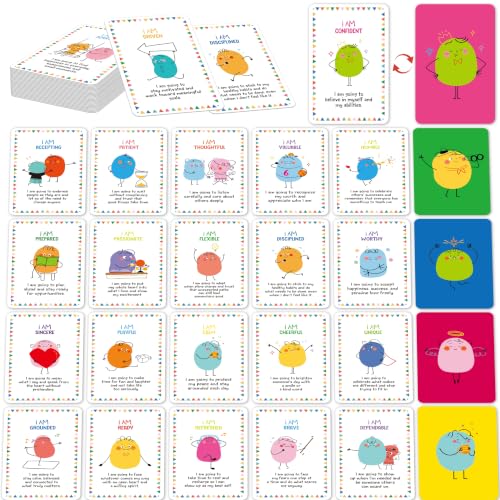 Affirmation Cards for Kids, 70 PCS Inspirational Mindfulness Words