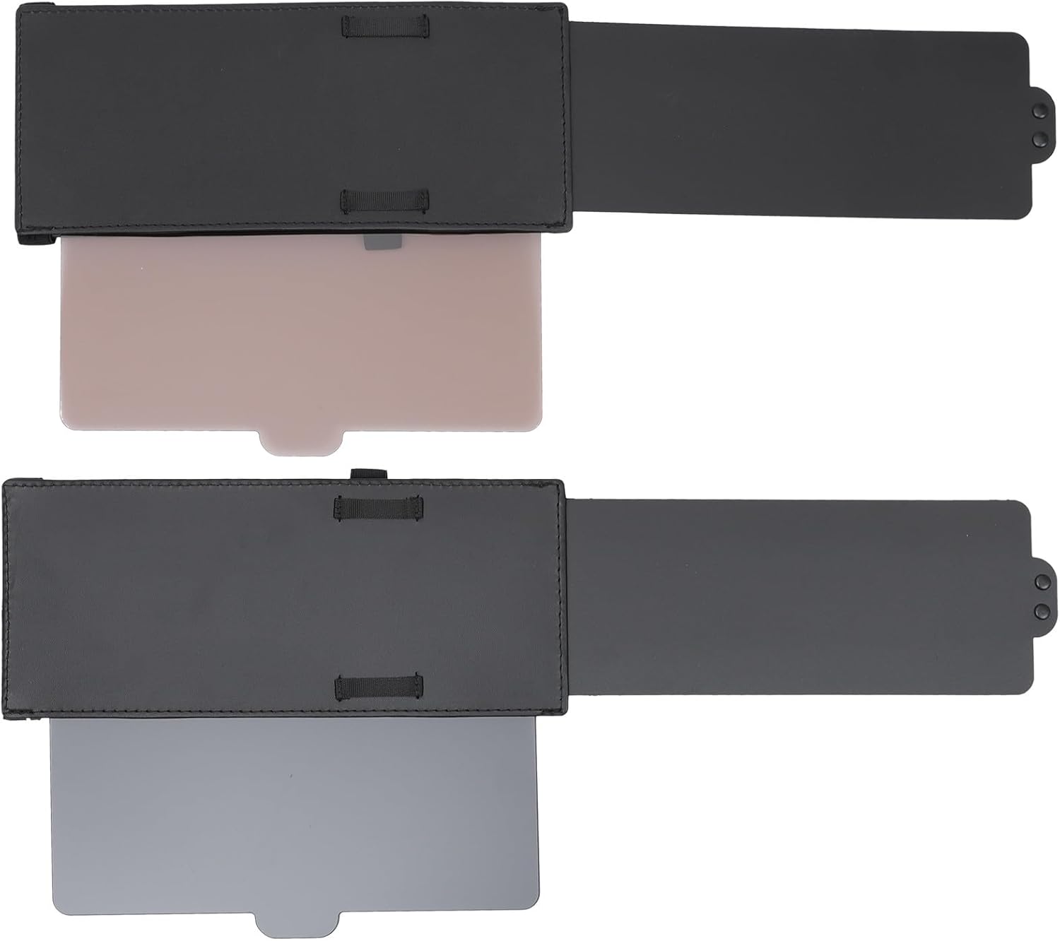 2 Pcs Adjustable Retractable Car Sun Visor Multi-Purpose Anti-Glare Sunshade 31x15cm Universal Windshield Sunshade for Driving Safety