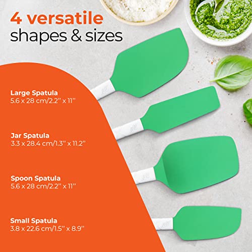 Espátulas de silicone, Verde