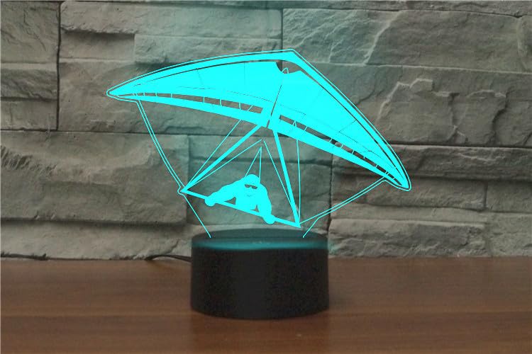 Lámpara de Mesa Noche Ilusión 3D con Control Remoto USB miniatura 6