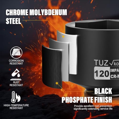 Image of 1 Inch Drive 120mm Standard Metric 6 Point CR-MO Impact Socket
