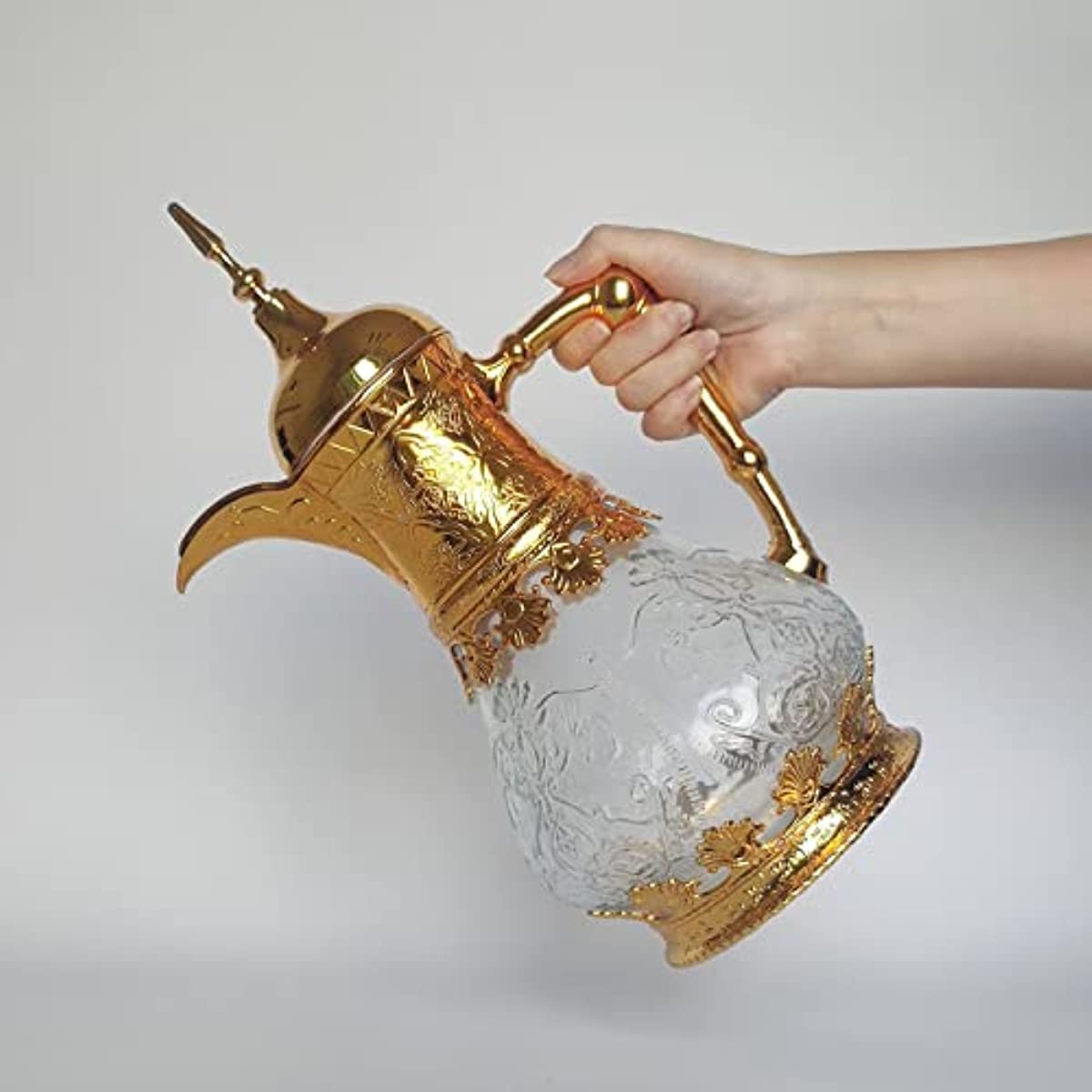 Amazon.co.jp: モロッコのティーポット1.6 L、真ちゅう製の 