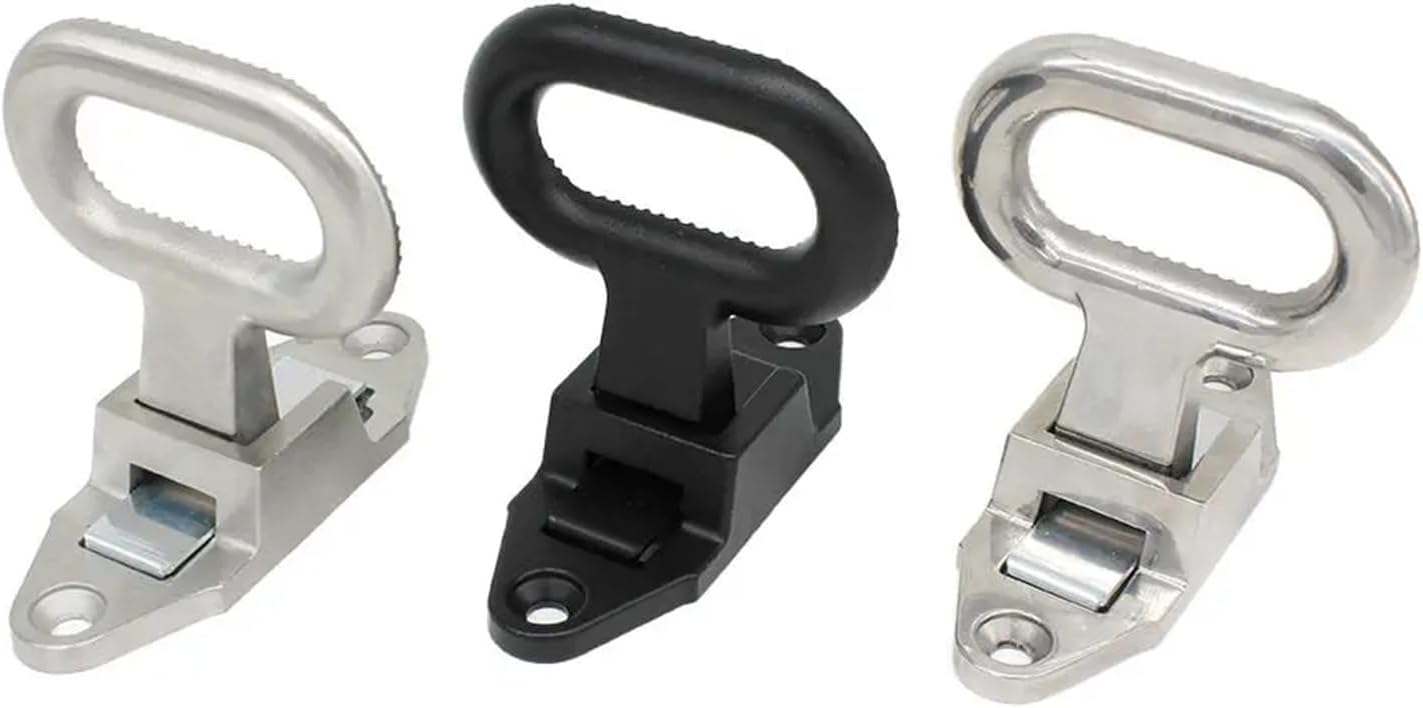 Stainless Steel Marine RV Horseshoe Van Folding Pedal Container Foot Step Mast Ladder Heavy Duty 1Pcs(304 SS Sliver)