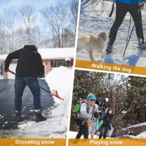 Gelindo Crampons Ice Cleats Traction, 19 Spikes Stainless Steel For Snow Shoes Boots, Safe Protection For Hiking, Walking, Climbing, Jogging, Mountaineering On Snow Muddy Road Anti-Slip #TOP6