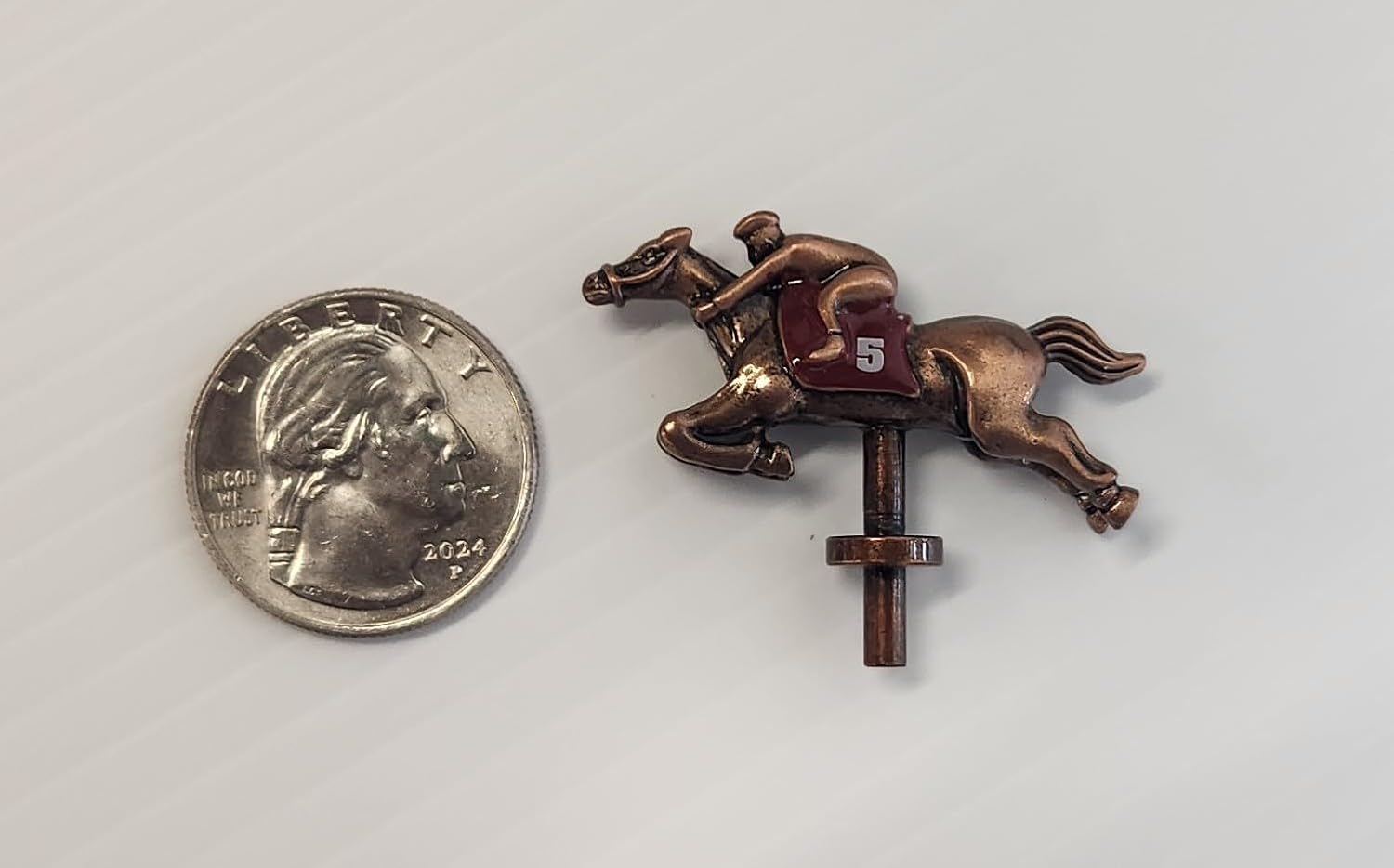 Horse Race Game Replacement Metal Horses - Set of 11 Numbered & Colored Pegs - 1.5 Inch - Fits 1/8 Inch Holes