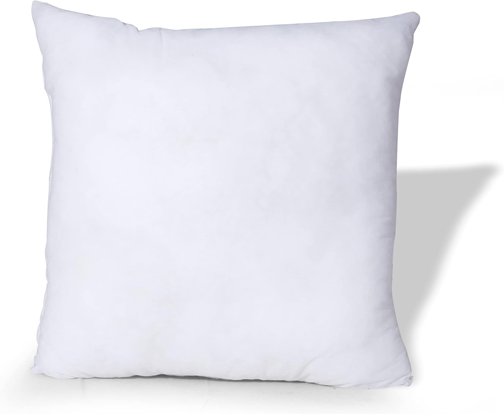 mFabrics Hypoallergenic Cushion Pad Insert Hollowfiber Stuffed Square Shape Pillows, Cushion Inners | Polypropylene Cover (1, 18 X 18)
