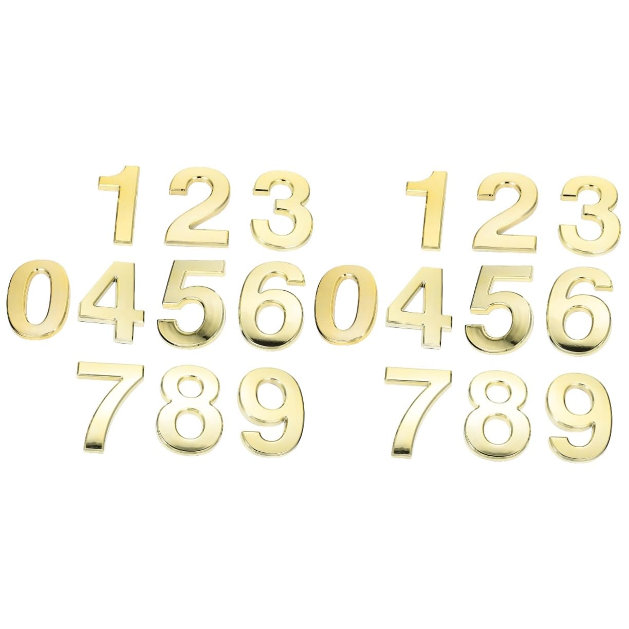 Artibetter 20pezzi Numeri Adesivi Antichi Per Decorazioni Di Porte e Numerazione Civica Per Casa e Hotel Impermeabili e Resistente Alle Intemperie