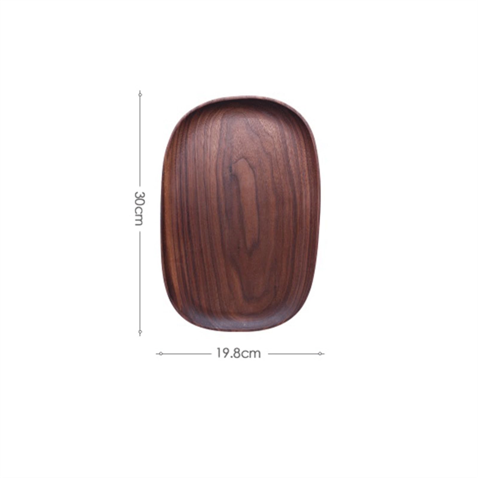 Platos Llanos Vajilla de madera maciza for el hogar Plato de cena rectangular Plato de aperitivos Plato de fruta Plato de fruta seca Plato de té de sushi hecho a mano Plato de cena de postre for cocin