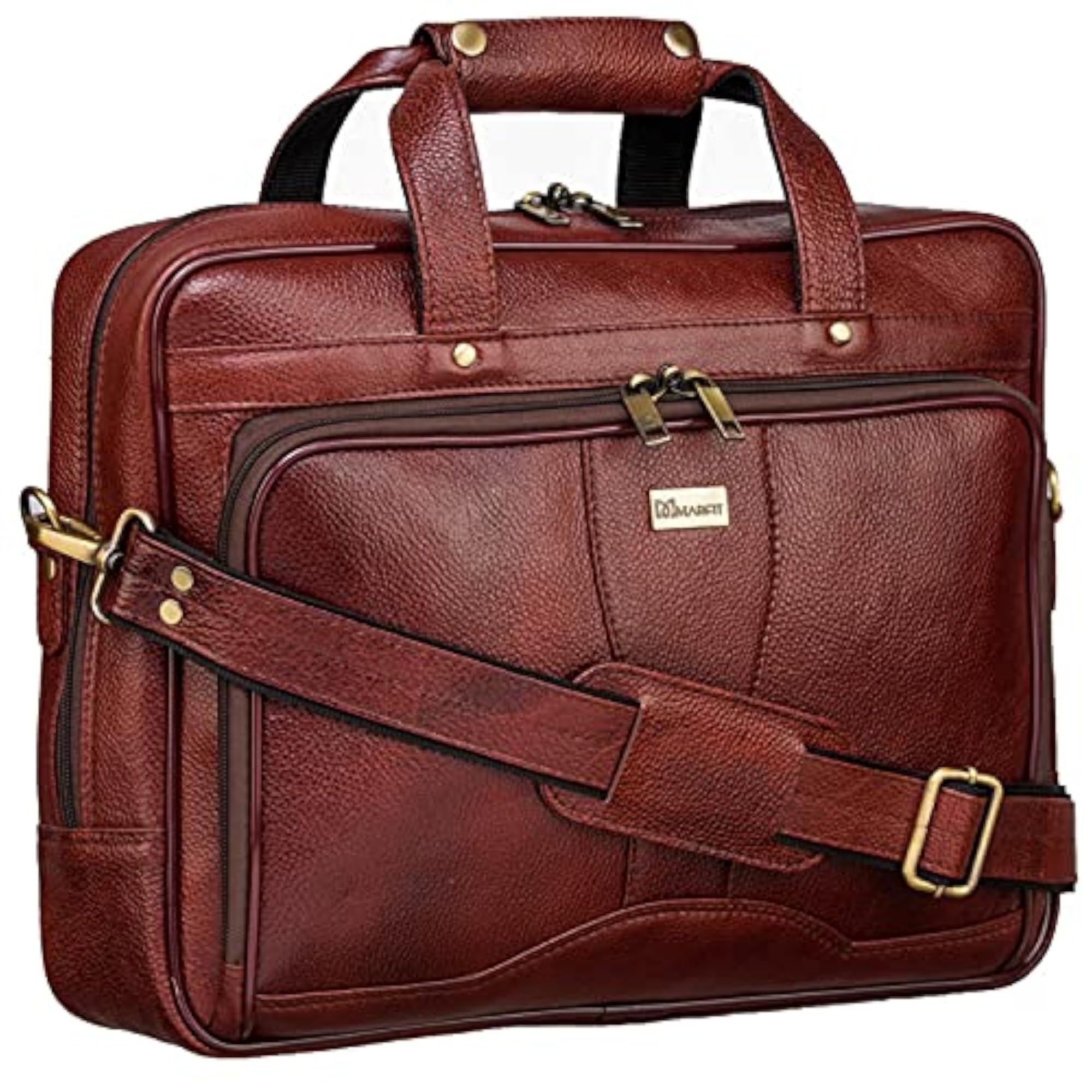 Genuine Leather Office Laptop Messenger Bag, 16 Inch