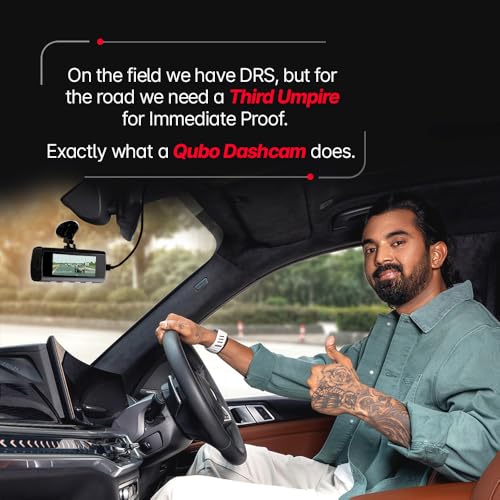 Image of Qubo Car Dashcam Pro 4K | True 4K with Sony STARVIS IMX415 Sensor | Dual Channel | ADAS | NightPulse Vision | 8MP UHD+ Front Wide, 2MP FHD Rear | 2.8 inch LCD | Built-in GPS, Wi-Fi | Up to 1TB Storage