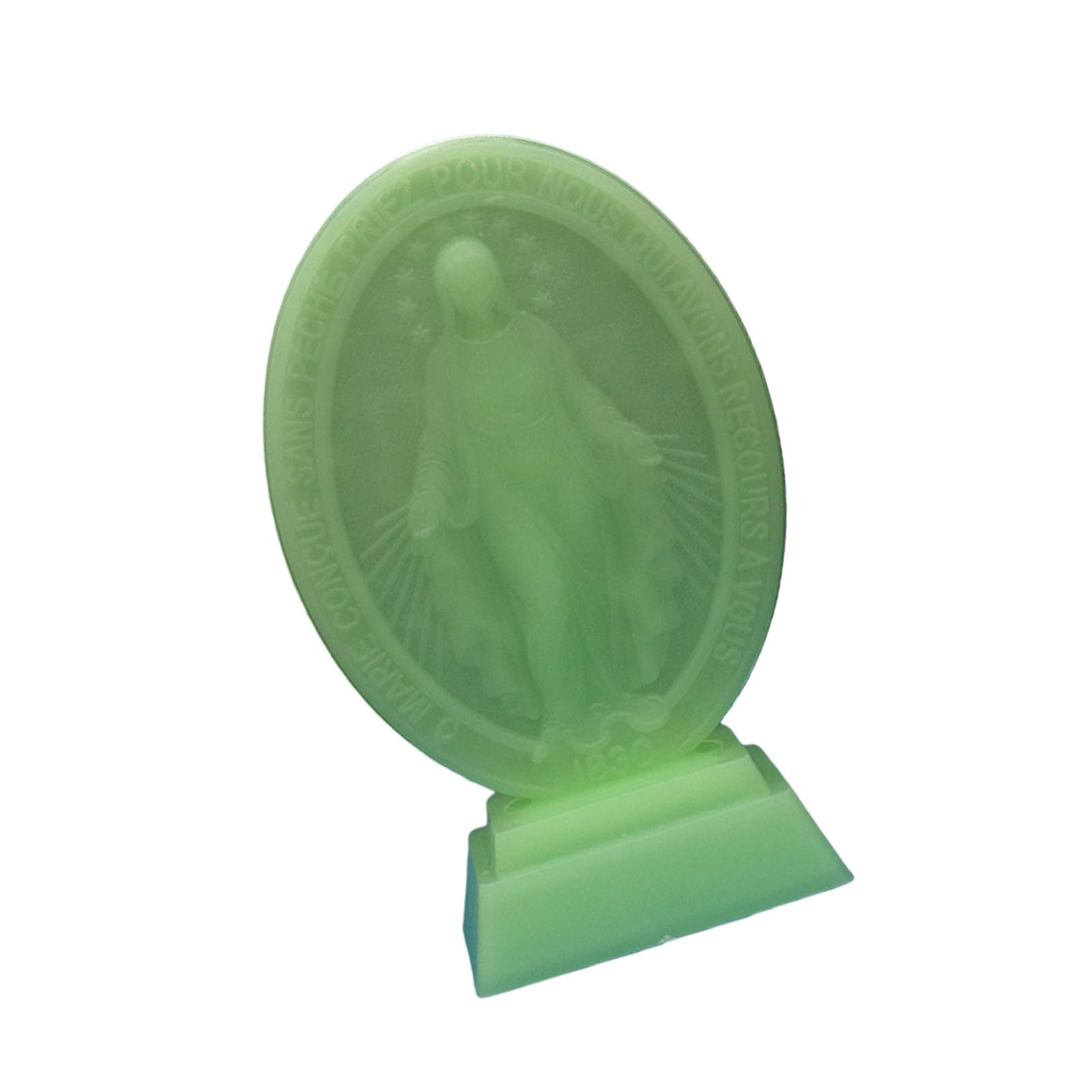 Shurhome Light Virgin Marys Statue Virgin Marys Figurines Ornament Catholic Religious Gift Blesseds Mother Sculptures Catholic Religious Gift