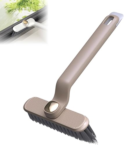 Cepillo de limpieza giratorio multifunción, cepillo de limpieza de hendiduras de cerdas, cepillos de limpieza de cocina para puertas y ventanas,