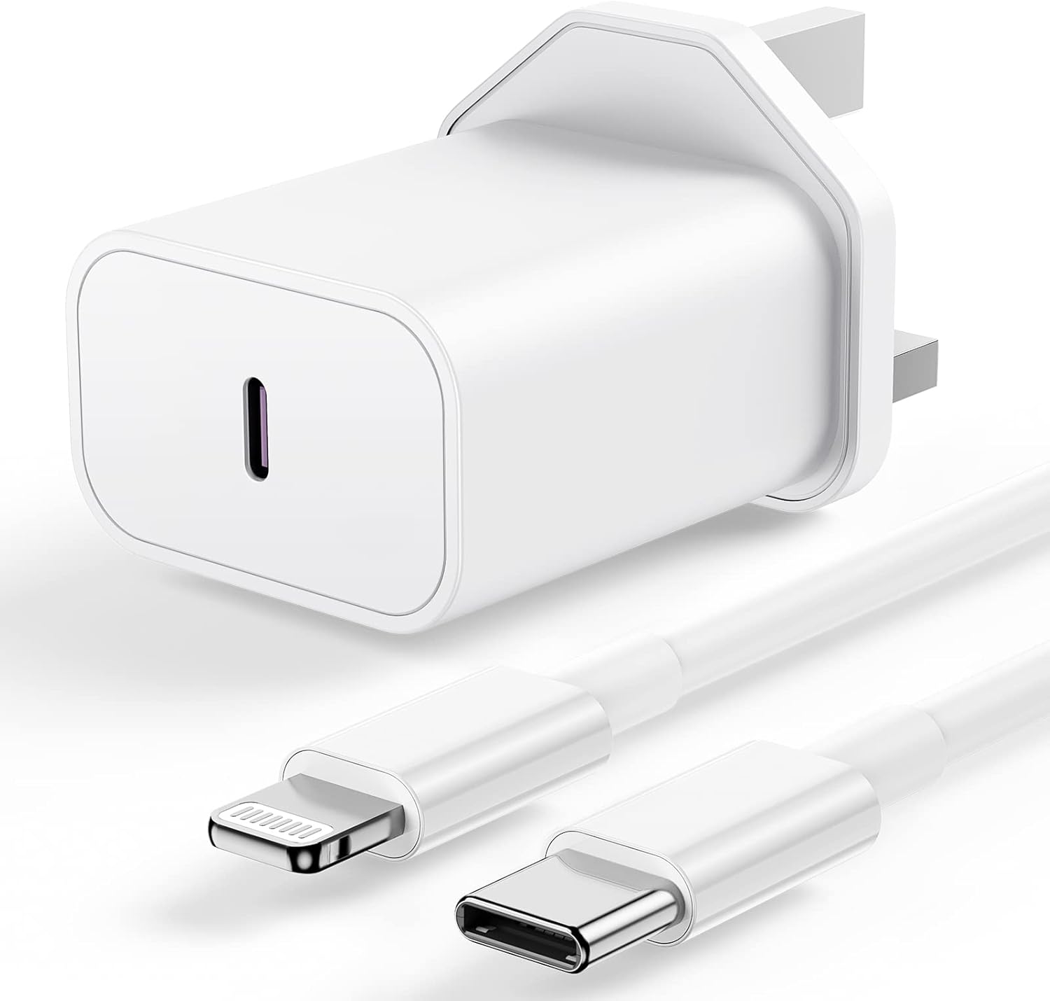 iPhone USB C Fast Charger Plug and Cable [Apple MFi Certified] 20W