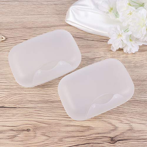 Caixa de sabonete portátil para viagem Healifty 2 peças, recipiente de plástico para sabonete com ta