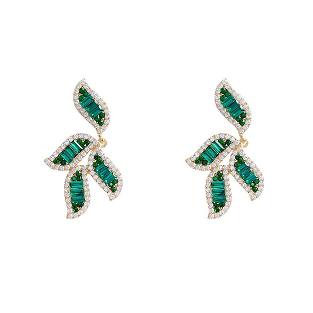 Yellow Chimes Earrings For Women Gold Tone Crystal Studded Green Color Leaflet Designed Drop Dangle Earrings For Women and Girls (B0B8DGYHRB) Amazon Price History, Amazon Price Tracker