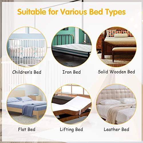 GYMAX 150cm Bed Rail, Vertical Lifting Toddler Safety Protection Guard, Anti-Fall Gate Mesh Guardrail for Baby Kids