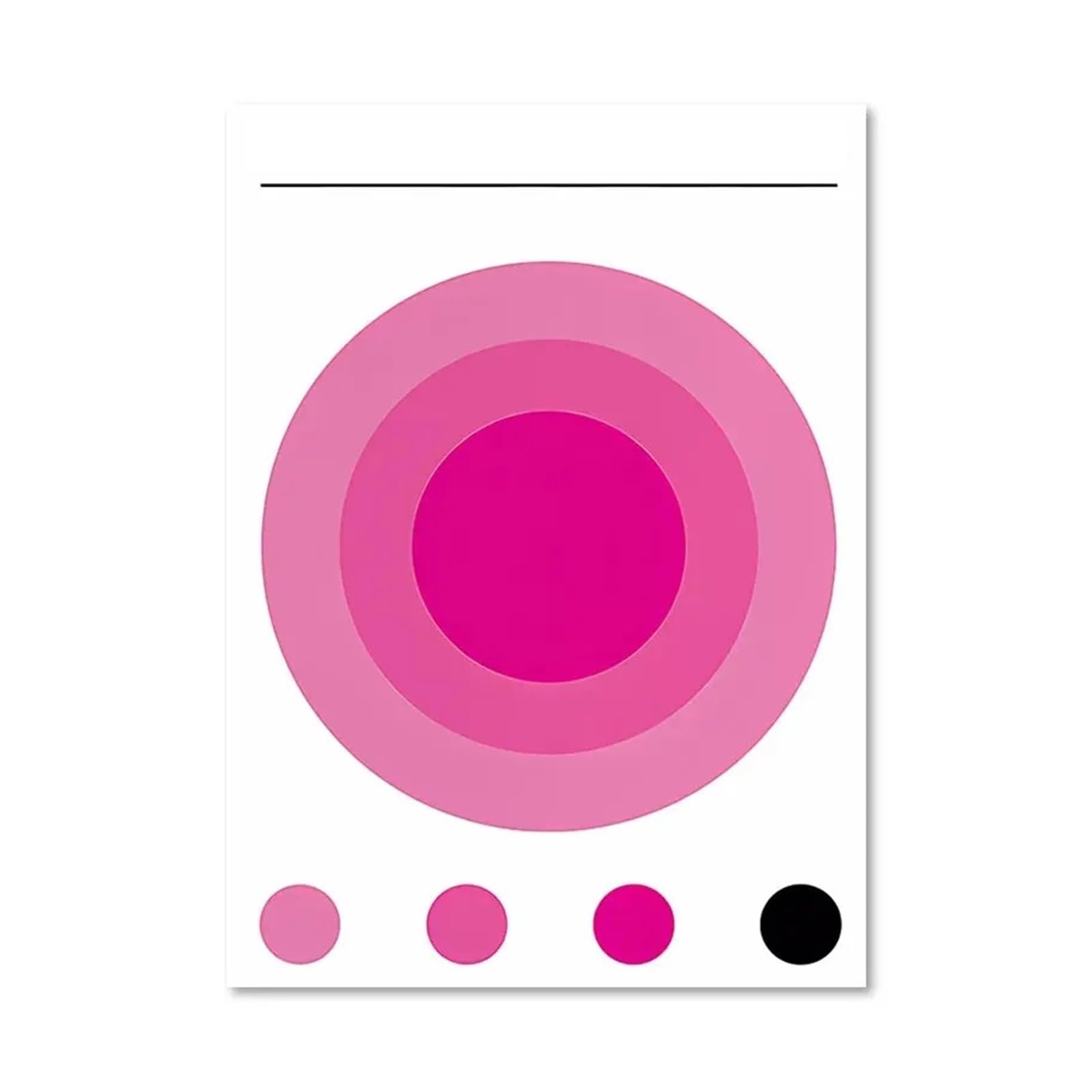 Lienzo de mapa rosa abstracto para pared en salon 30x40cm sin marco