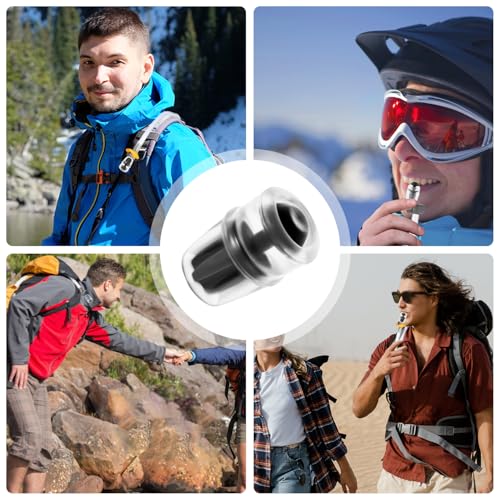 4 Packs Bite Valve Replacement Sheath for Osprey, Hydration Pack Bite Valve BPA-Free Bite Valve Nozzle Silicone Water Bladder Mouthpiece Compatible with Hydrapak Hydration Reservoirs (Black)