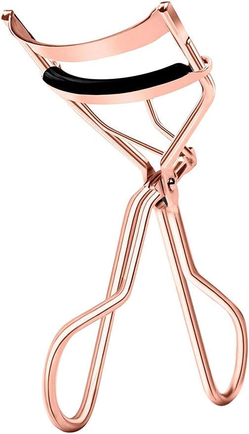 FRAVARose Gold Stainless Steel Eyelash Curler Set. Designed for No Pinching or Pulling Just Dramatically Curled Eyelashes & Lash Line in Seconds