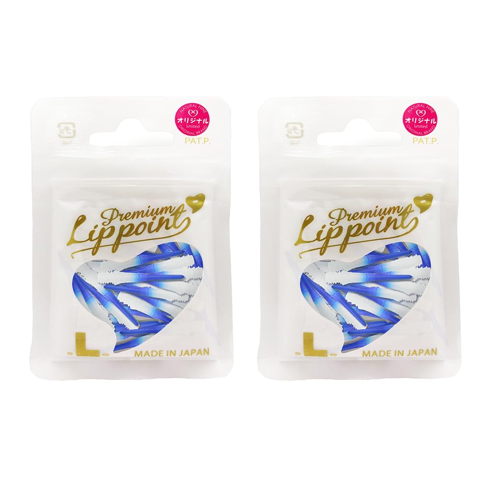 LSTYLE Premium Lippoint – 2-Tone Ocean Blue – 60 Count – Regular Length – Soft Tip Points – 2BA Thread