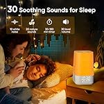 Sound Machine White Noise Machine with 30 Soothing Sounds, Sleep Timer, Dimmable Bedside Lamp Night Light Clock, Sunrise Alarm Clock Wake Up Light for Bedrooms, Baby, Kids, Adults, Heavy Sleepers - Image 4