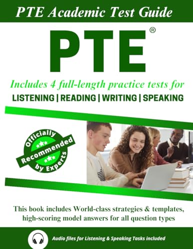 Pte Academic Test Guide: Pte Exam Book For Comprehensive Practice Of Listening, Reading, Writing & Speaking: Pte Academic Practice Book