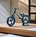 Gryshanyun Blue Mini Finger Mountain Bike, Desktop Decoration Cycling Figure, Small Mountain Cycling Figure for Finger Playing