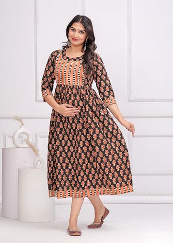 Image of Jikonet Women's Maternity Kurti for Feeding Zippers (VJK)