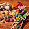 Make Your Own Cat Toys – All in One Kit - Pet Craft Kit for Cat Owners & Crafters – Handmade Cat Toy Supplies - Feathers, Pom Poms, Yarn, Pipe Cleaners, Bells #1