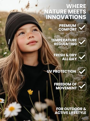 Merino Wool Beanie Kids - Unisex Cuff Wool Beanie Cap for Children - Breathable, Ideal for Sensitive Skin Winter Essential4