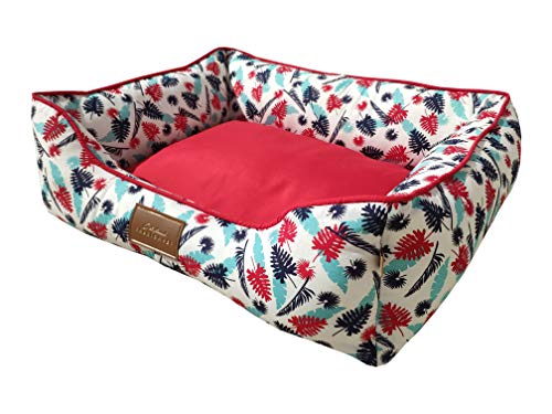 Cama Fábrica Pet para Cães, Médio, Vermelho