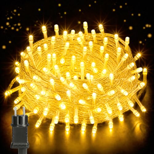 Hoteril Luces Navidad Exterior, 23M 200 LED Luces Arbol Navidad