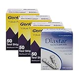 GenUltimate Blood Glucose Test Strips for Use with One Touch Ultra, Ultra 2 and Ultra Mini Meter,50 Count Strips per Box (150 Test Strips) with 100 Lancets by Diastar (Fits most lancing devices)