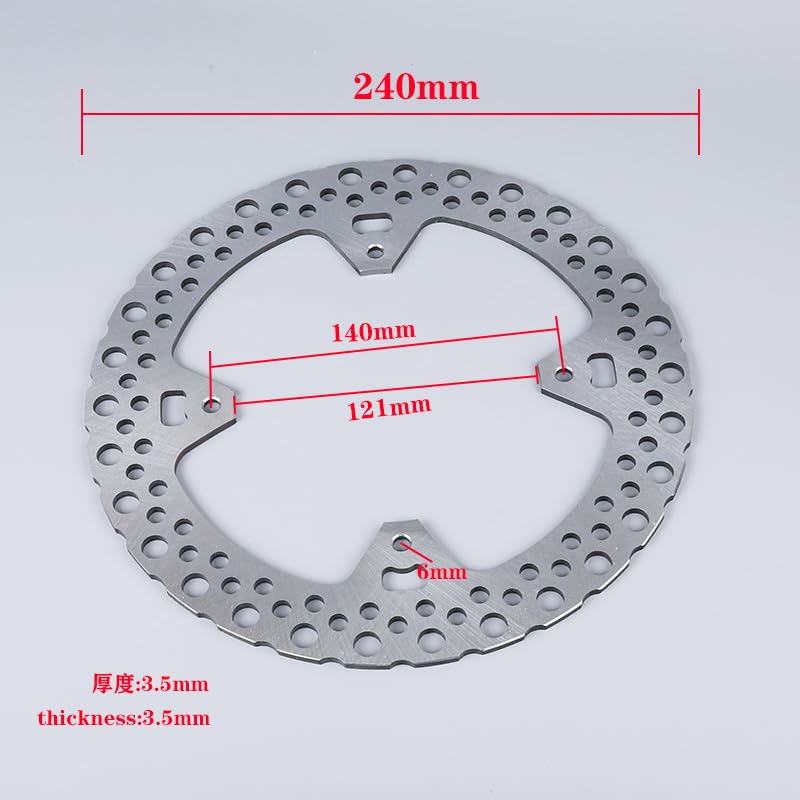 Disques de frein moto 240 mm avant et arrière CRF450X 2005-2017