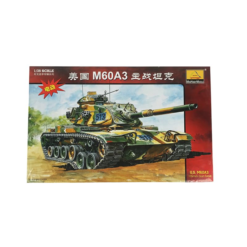 TOUCAN RC HOBBY 1/35 MiniHobby 80108 US M60A3 American Tank Plastic Model Kit DIY Die Cast Parts