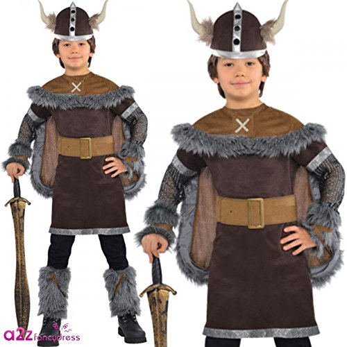 (999661) Child Boys Viking Warrior Costume (8-10yr)