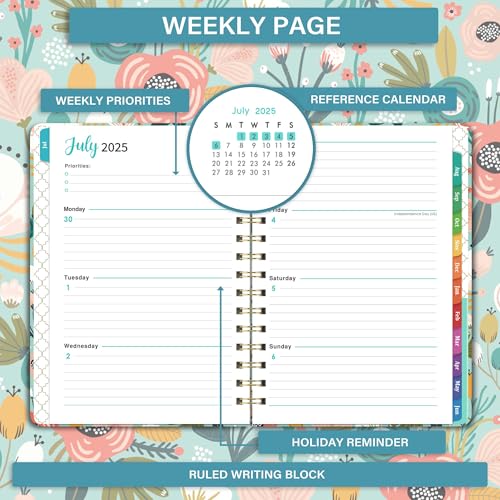 2025-2026 Planner - 2025-2026 Academic Planner form July 2025 to June 2026, Calendar Planners with Inner Pocket, Premium Paper, 6.4‘’ x 8.3\'\'\'