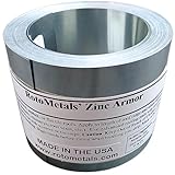 Rotometals' Zinc Armor - Zinc Metal Strip for Roof and Garden - 50 Feet x 2.5 Inches - Prevents Roofing Stains - Made in The USA