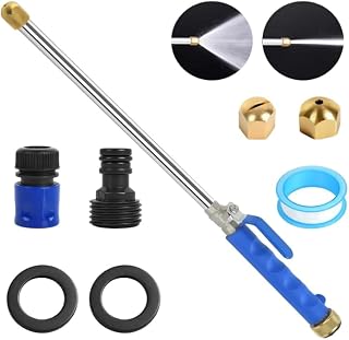 2026 New Jet Nozzle High Pressure Hose Nozzle, 2-1 High Pressure Power Washer Wand, Versatile Cleaning Tool for Gutter, Patio, Car Wash,Gardening, Built to Last for Homeowners & Garden Enthusiasts