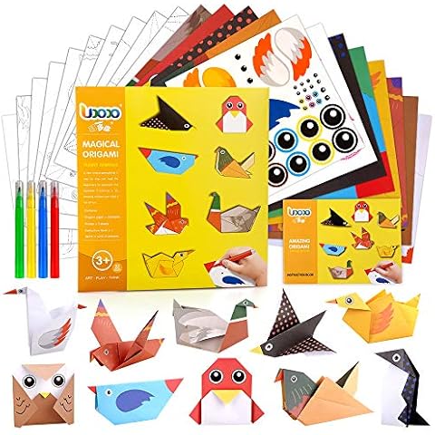 Gift for 4-8 Year Old Girls Boys Art and Craft Origami Paper for Kids 3-6 Years Old Girl DIY Origami Paper Craft Toy Age 5-10 Years Old Boy Child Birthday Party Gifts Cover