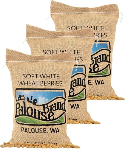 Palouse Brand Certified Glyphosate Free Soft White Wheat Berries | 15 lbs
