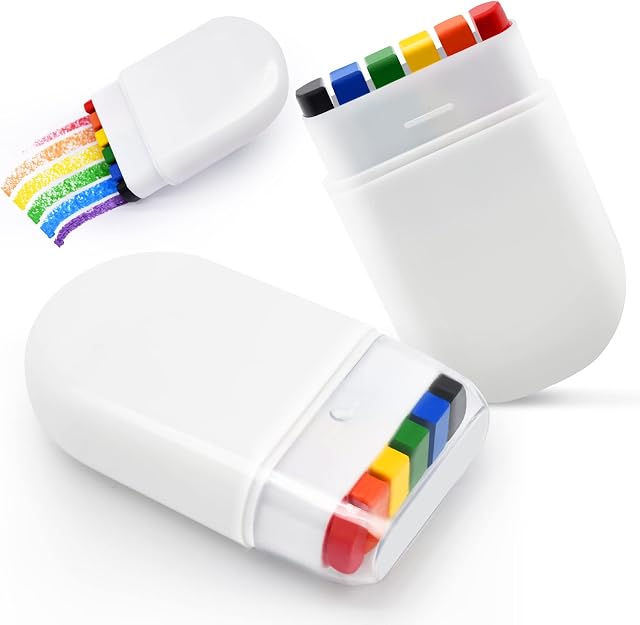 Rainbow Pride Flag Face Paint - Gay Pride Rainbow Stripe Fan Brush Stick, Face and Body Paint for Gay Pride Parade, Pride Month Celebrations, Cosplay, Party, and Halloween Makeup (2 Pack)