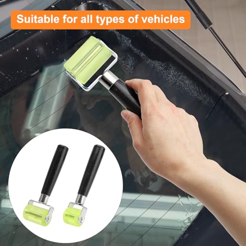 APOMOONS 3 Andrückrolle und 2 Fäustling, Silikon Rolle Handdruck Roller Andrückwalze Tapetenroller Andrückrolle Nahtroller Sound Deadening Roller Andruckrolle Werkzeug für Kantenumleimer, Verschweißen